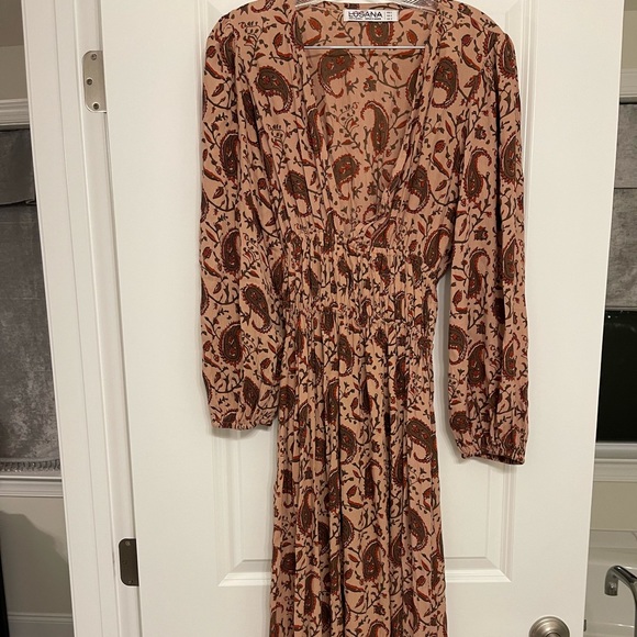 Anthropologie Lusana puff sleeve maxi dress 👗 - Picture 7 of 7